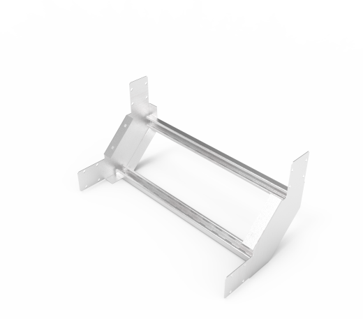 Кабельрост угловой  с R=100 мм 90 вверх РУ190В.700.100.100.2.2