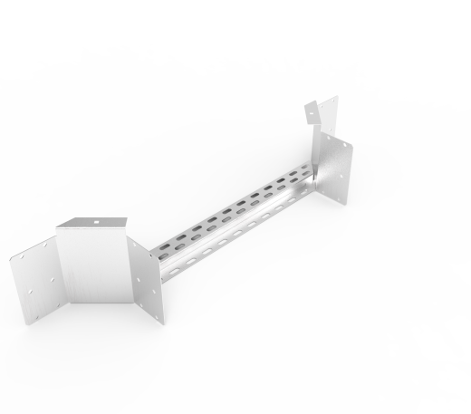 Кабельрост угловой  с R=100 мм ответвительный горизонтальный РУ1ОГ.600.200.100.1,5.2