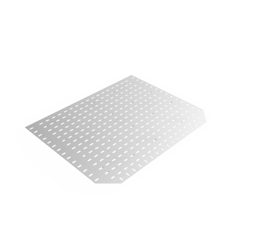 Дно кабельроста углового с R=100 мм тройниковый горизонтальный РД1ТГ.900.0.100.1,5.2