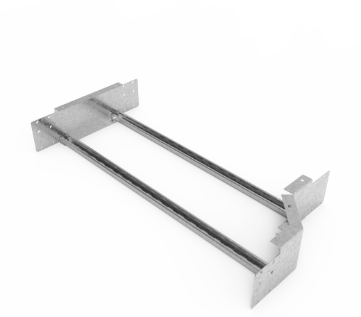 Кабельрост угловой  с R=100 мм редукторный правый РУ1РП.900.150.100.1,5.1