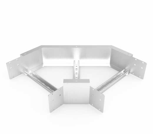 Кабельрост угловой  с R=100 мм 90 горизонтальный РУ190Г.400.150.100.1,5.2