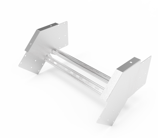 Кабельрост угловой  с R=100 мм 45 вниз РУ145Н.700.200.100.2.2