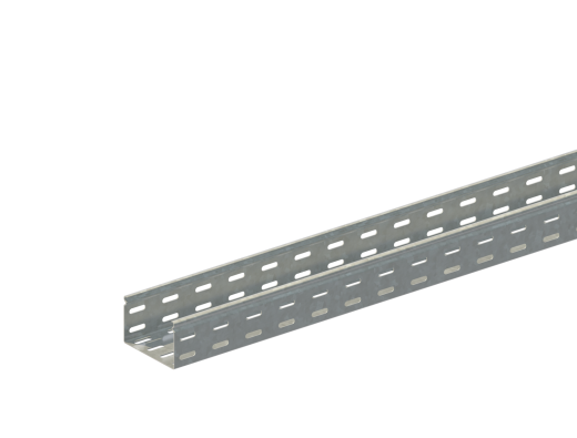 Лоток монтажный прямой перфорированный замковый ЛППЗ.100.100.2000.0,7.4