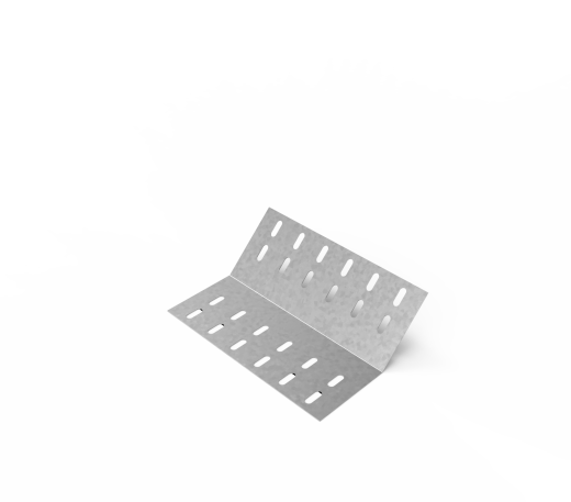 Дно кабельроста углового с R=100 мм 45 вверх РД145В.400.0.100.2.1