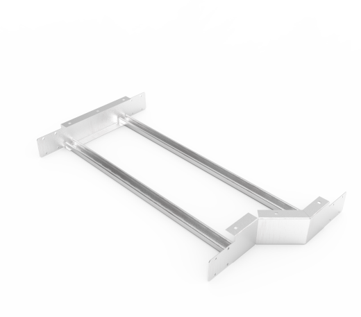 Кабельрост угловой  с R=100 мм редукторный левый  РУ1РЛ.800.100.100.2.2