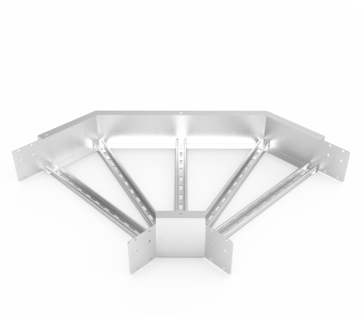 Кабельрост угловой  с R=100 мм 90 горизонтальный РУ190Г.600.150.100.1,5.2