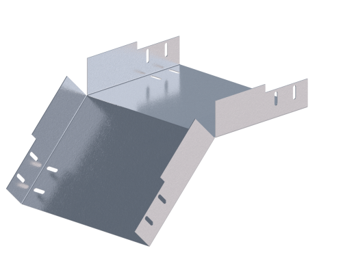 Лоток монтажный угловой 45 вниз ЛУ45Н.300.100.347.1,5.1