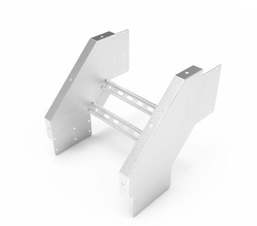 Кабельрост угловой  с R=100 мм 90 вниз РУ190Н.400.200.100.2.2