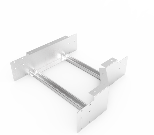 Кабельрост угловой  с R=100 мм редукторный правый РУ1РП.400.150.100.2.2