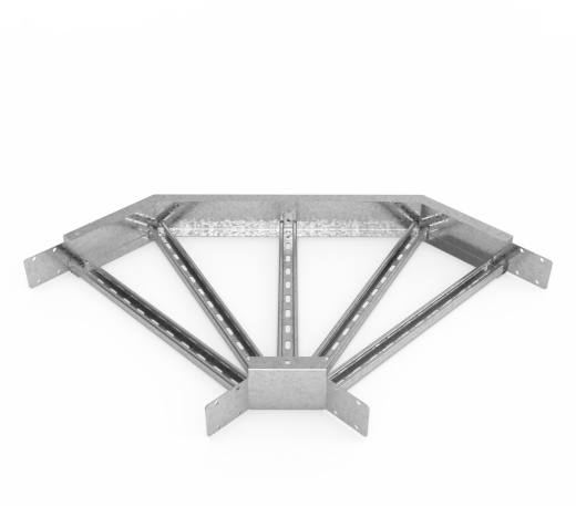 Кабельрост угловой  с R=100 мм 90 горизонтальный РУ190Г.600.100.100.2,5.1