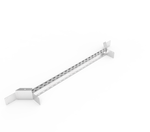 Кабельрост угловой  с R=100 мм ответвительный горизонтальный РУ1ОГ.1000.100.100.2.2