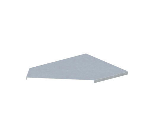 Крышка лотка монтажного углового 45 горизонтального ЛР45Г.300.15.410.1,2.6