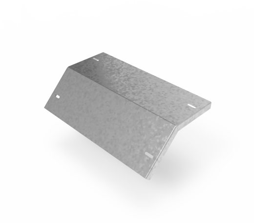 Крышка кабельроста углового с R=100 мм 45 вниз РК145Н.400.20.100.3.1