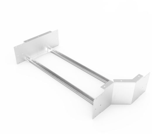 Кабельрост угловой  с R=100 мм редукторный левый  РУ1РЛ.900.200.100.1,5.2