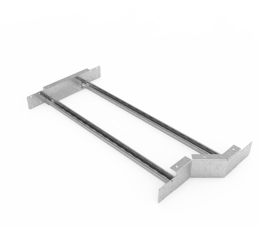 Кабельрост угловой  с R=100 мм редукторный левый  РУ1РЛ.900.100.100.1,5.1