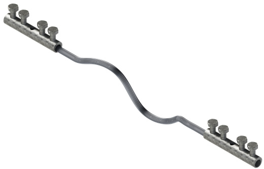 Компенсатор гибкий  шириной  16 мм, высотой 16 мм, длиной 700 мм, толщиной 8 мм с термодиффузионным покрытием ЗКГ.16.16.700.8.9