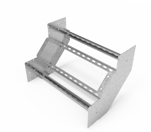 Кабельрост угловой  с R=100 мм 90 вверх РУ190В.600.200.100.2.1