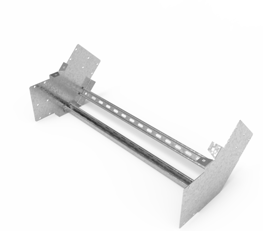 Кабельрост угловой  с R=100 мм 45 вверх РУ145В.900.200.100.3.1