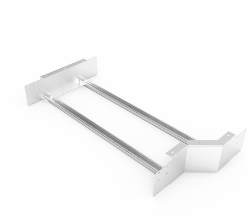 Кабельрост угловой  с R=100 мм редукторный левый  РУ1РЛ.900.150.100.1,5.2