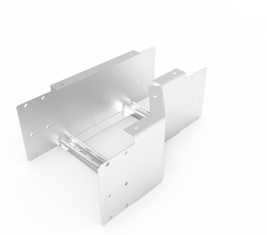 Кабельрост угловой  с R=100 мм редукторный правый РУ1РП.200.200.100.1,5.2