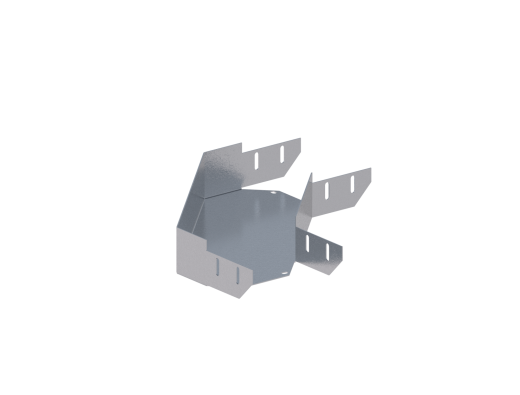 Лоток монтажный угловой 90 горизонтальный ЛУ90Г.150.65.378.1,2.1