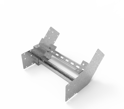 Кабельрост угловой  с R=100 мм 45 вверх РУ145В.400.150.100.2.1