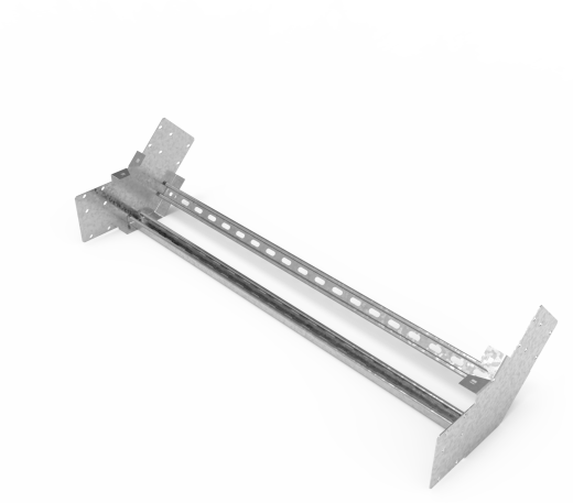 Кабельрост угловой  с R=100 мм 45 вверх РУ145В.1000.150.100.3.1