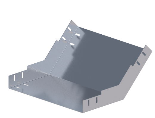 Лоток монтажный угловой 45 вверх ЛУ45В.500.80.386.1,2.1