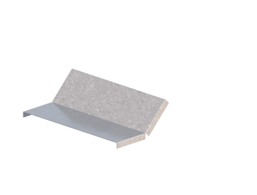 Крышка лотка монтажного углового 45 вверх ЛР45В.300.10.169.0,7.4