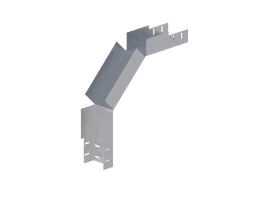 Лоток монтажный угловой 90 вниз ЛУ90Н.100.65.454.1.1