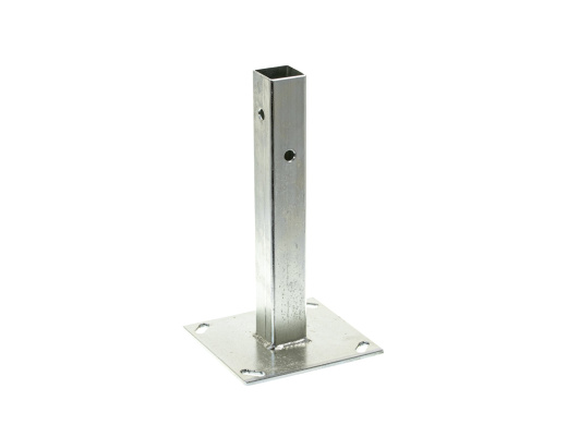 Якорь с основанием натяжная стойка шириной  150 мм, высотой 150 мм, длиной 280 мм, толщиной (диаметром) 40 мм с горячеоцинкованным покрытием ЗРОС.150.150.280.40.1