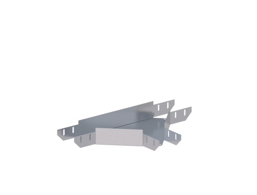 Лоток монтажный угловой тройниковый горизонтальный ЛУТГ.100.80.553.1,5.1