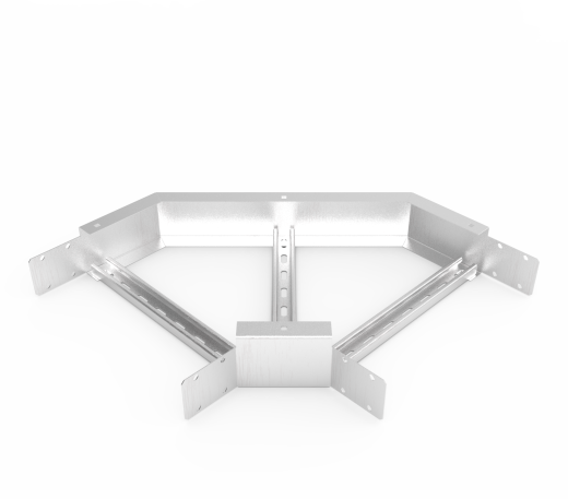 Кабельрост угловой  с R=100 мм 90 горизонтальный РУ190Г.500.100.100.1,5.2