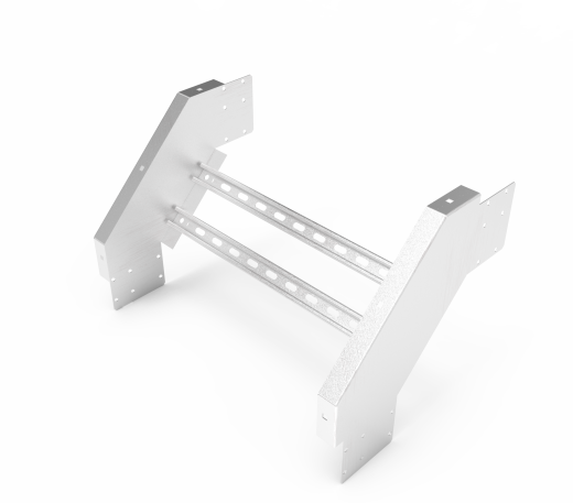 Кабельрост угловой  с R=100 мм 90 вниз РУ190Н.700.150.100.1,5.2