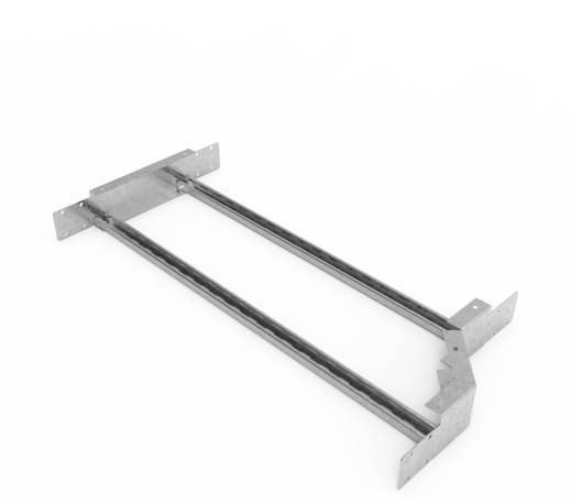 Кабельрост угловой  с R=100 мм редукторный правый РУ1РП.900.100.100.2.1