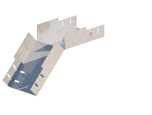 Лоток монтажный угловой 45 вниз ЛУ45Н.150.50.382.2.4