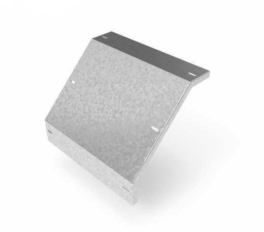 Крышка кабельроста углового с R=100 мм 90 вниз РК190Н.400.20.100.2.1