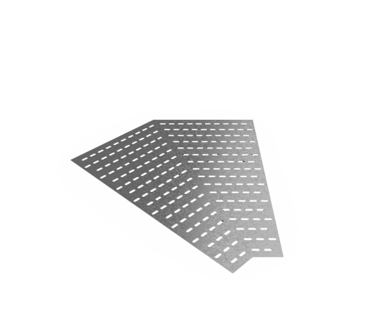 Дно кабельроста углового с R=100 мм 45 горизонтальный РД145Г.1000.0.100.2,5.1