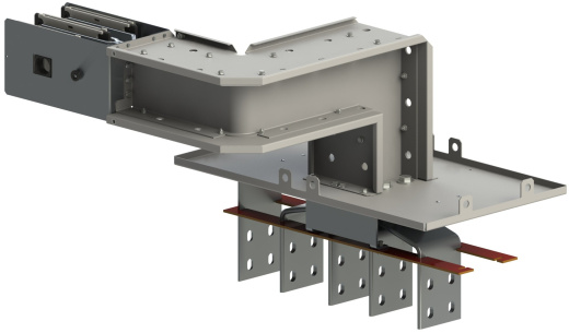 Секция присоединительная к шкафу угловая вертикальная в пространстве левая ШМА 5.10.3200.53