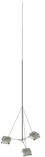 Мачта вольностоящая на треноге шириной  950 мм, высотой 950 мм, длиной 9200 мм, толщиной (диаметром) 57 мм с горячеоцинкованным покрытием ЗМВТ.950.950.9200.57.1