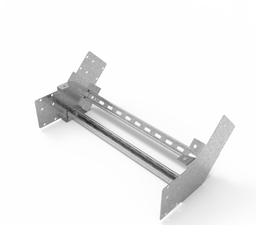 Кабельрост угловой  с R=100 мм 45 вверх РУ145В.600.150.100.3.1