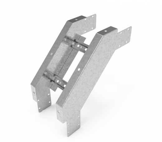 Кабельрост угловой  с R=100 мм 90 вниз РУ190Н.200.100.100.1,5.1