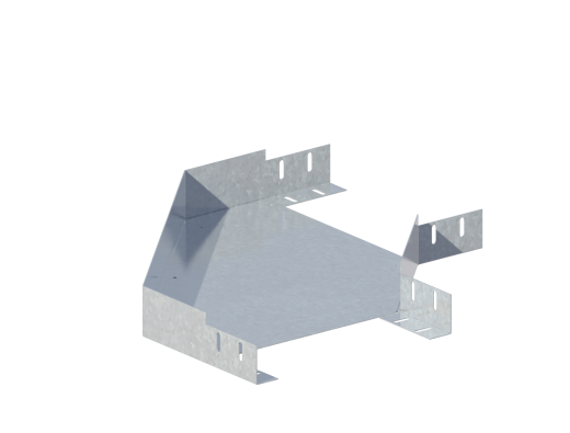 Лоток монтажный угловой 90 горизонтальный ЛУ90Г.300.65.528.0,7.4