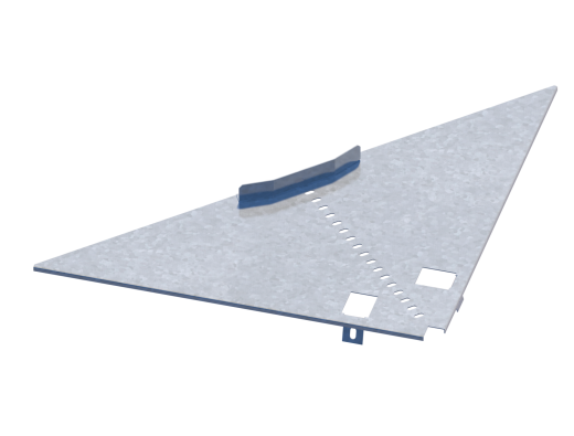 Лоток угловой НЛ-У95ц УТ2,5 (s=1,5 мм)