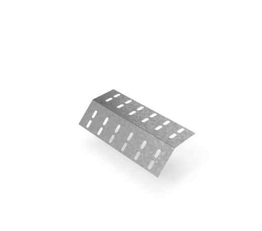 Дно кабельроста углового с R=100 мм 45 вниз РД145Н.400.0.100.1,5.1