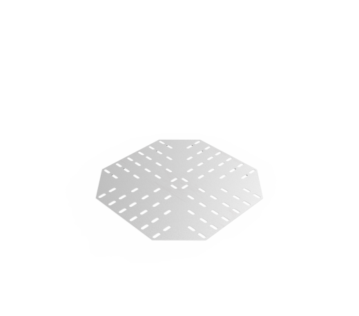 Дно кабельроста углового с R=100 мм крестообразный горизонтальный РД1КГ.400.0.100.2.2