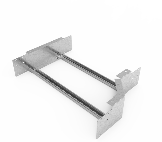 Кабельрост угловой  с R=100 мм редукторный правый РУ1РП.700.150.100.1,5.1