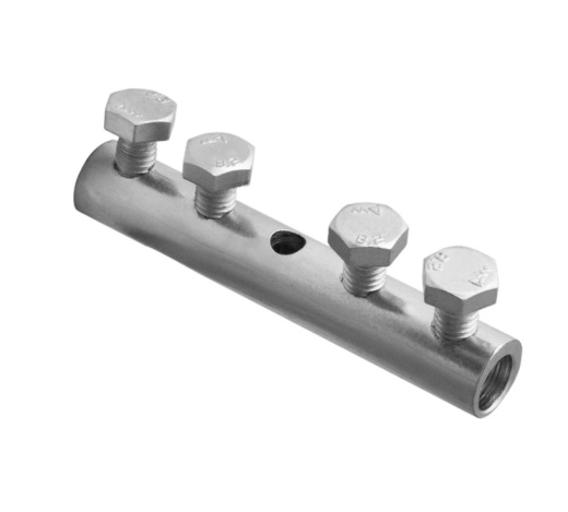 Соединитель сквозной 4-болтовой М8 удлиненный шириной  16 мм, высотой 20 мм, длиной 95 мм, толщиной (диаметром) 8 мм с термодиффузионным покрытием ЗСС4.16.20.95.8.9