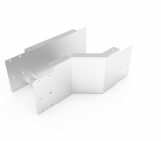 Кабельрост угловой  с R=100 мм редукторный левый  РУ1РЛ.200.200.100.2.2