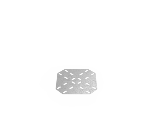 Дно кабельроста углового с R=100 мм крестообразный горизонтальный РД1КГ.200.0.100.3.1